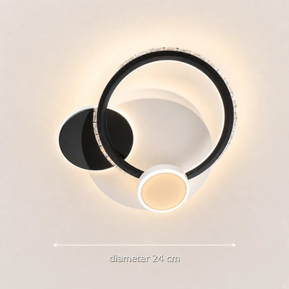 Żyrandol kryształowy LED PRISMIQ 45W, 3 koła, światło zimne/ciepłe/neutralne, czarny - 01_LL654-300BK.png
