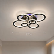 Żyrandol LED z pilotem i kryształem NOVA ROTONDA RGB 145W, 6 kółek, światło zimne/ciepłe/neutralne, możliwość przyciemniania, czarny - 01_LT073-6BK.png
