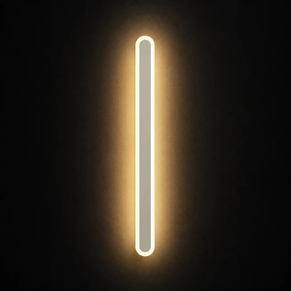 SUHA Zewnętrzny kinkiet LED, długość 60 cm, 8 W, IP65, metal, liniowy, biały - 02_AX201-600WH.png