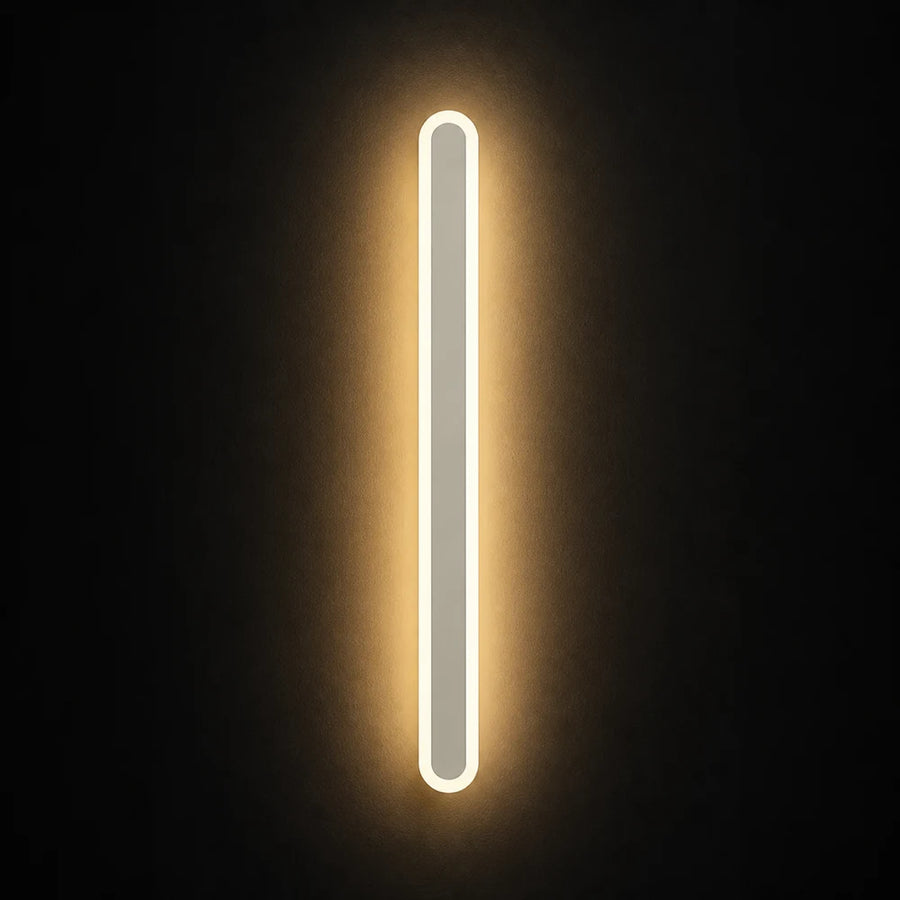 SUHA Zewnętrzny kinkiet LED, długość 60 cm, 8 W, IP65, metal, liniowy, biały - 02_AX201-600WH.png