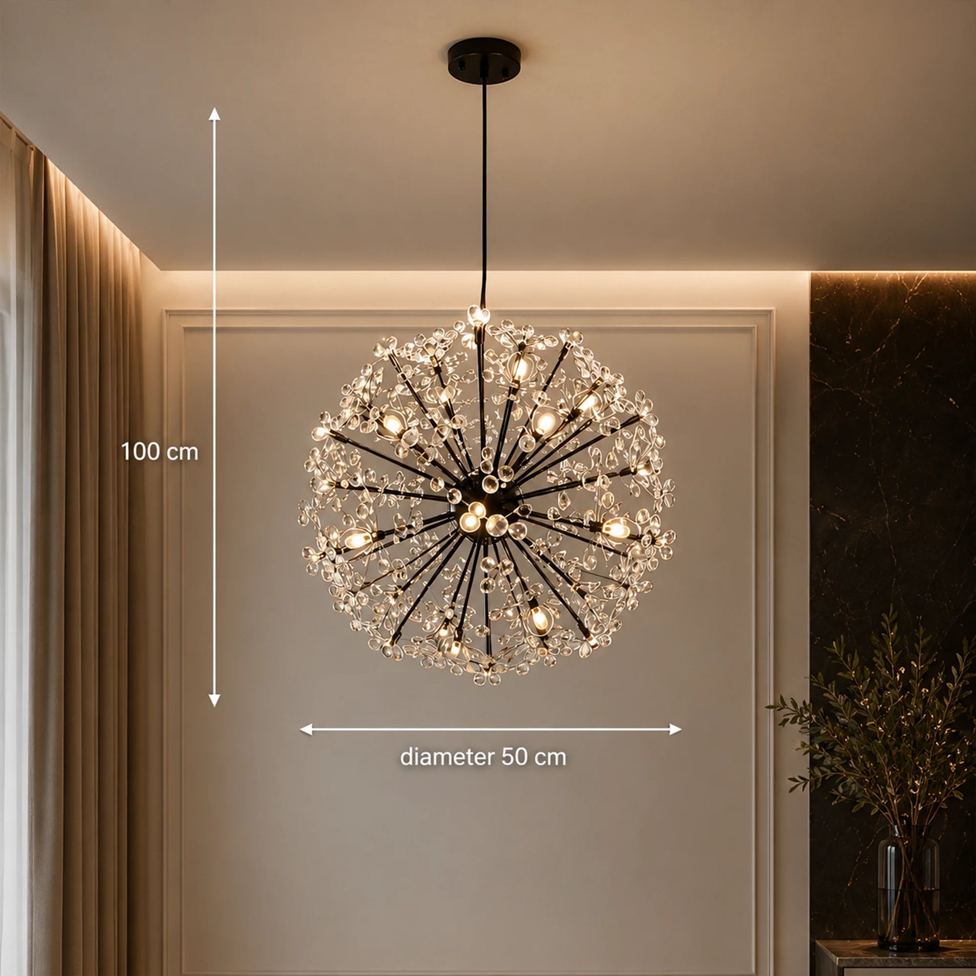 Żyrandol kryształowy PETERHOF Elegance, Ø50cm, 18x G4, średnica 49cm, czarny - 02_CC167-400BK.png