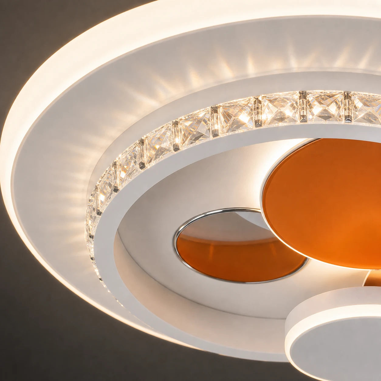 Żyrandol LED z kryształem HELIOX, 40W, 4 koła, światło zimne/ciepłe/neutralne, biały - 02_LL653-300OR.png