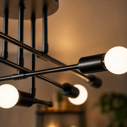Klasyczny modernistyczny żyrandol Octa, 8x E27, czarny, nowoczesny design, metal, bez klosza - 02_LC360-8BK.png