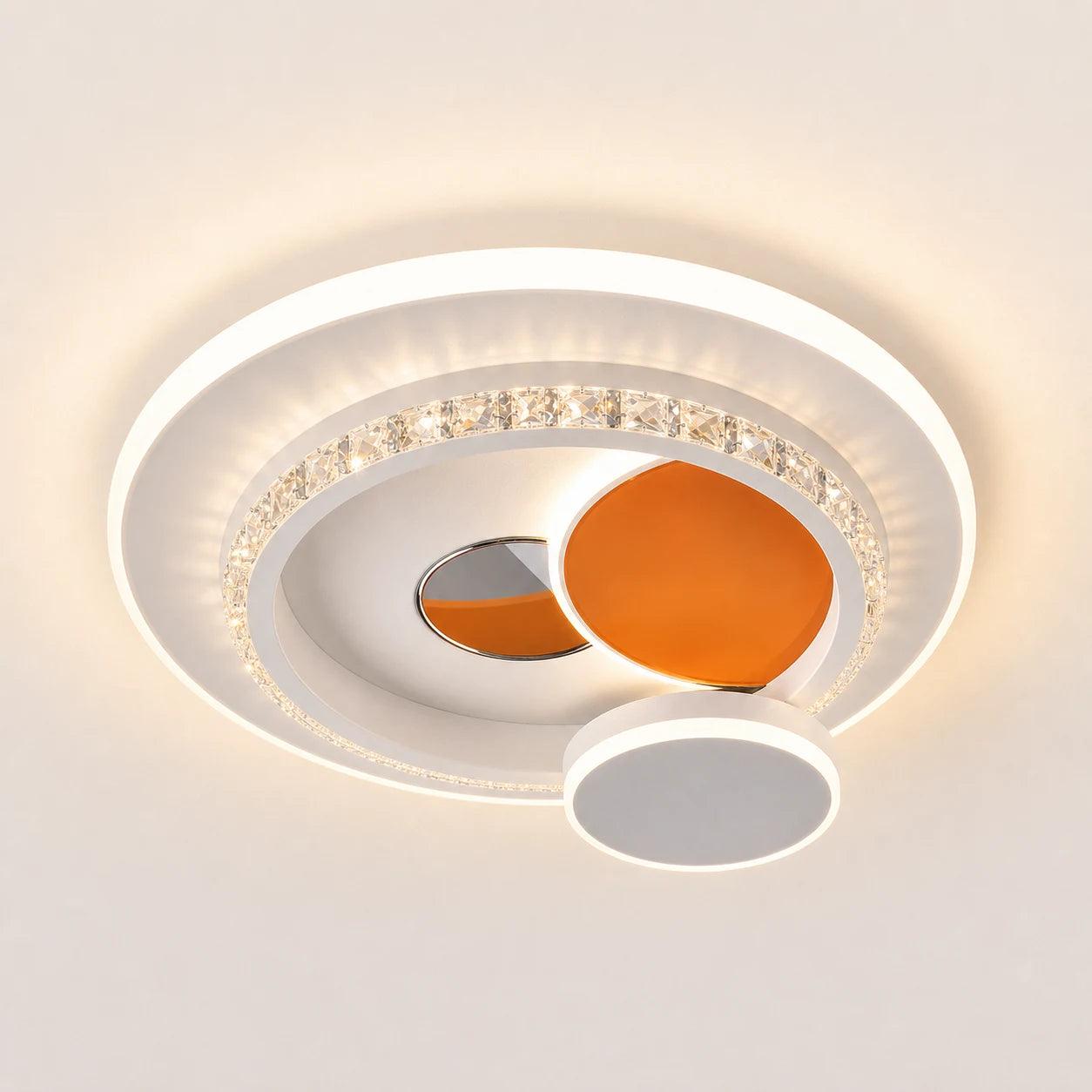 Żyrandol LED z kryształem HELIOX, 40W, 4 koła, światło zimne/ciepłe/neutralne, biały - 03_LL653-300OR.png