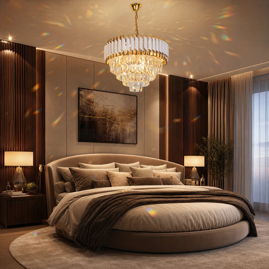 Żyrandol kryształowy VERSAILLES Elegance 8x E14, średnica 50cm, błyszczące złoto i biel, regulowana wysokość - 04_CC900-500WH.png