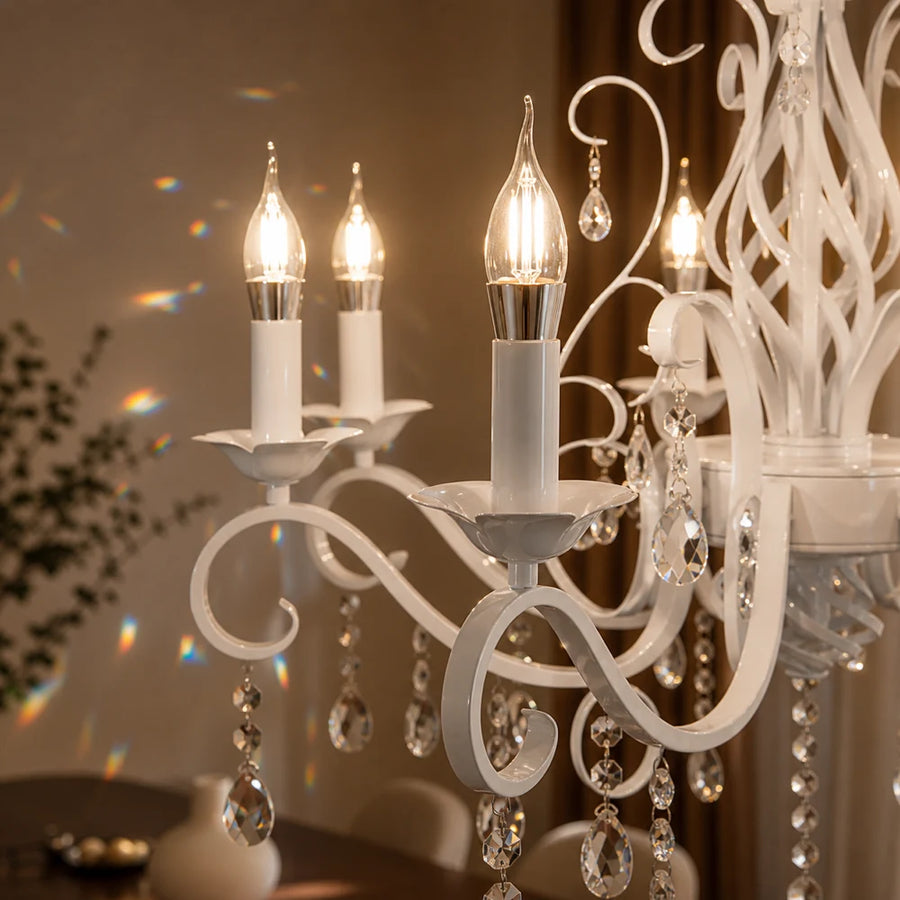 Candelabru DELLI SANTI 6xE14, Diametru 52cm, Alb, Inaltime Reglabila - 04_LC130-6WH.png