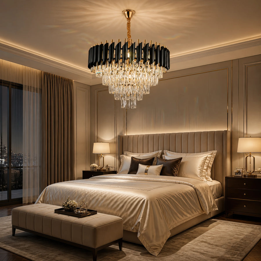 Żyrandol Kryształowy VERSAILLES Elegance 8x E14, średnica 50cm, Złoty, Regulowana Wysokość - 05_CC900-500GD.png