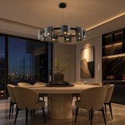 Candelabru Modern, Valmontreux Largo, 8xG9, Diametru 80cm, Negru si Cristale Cenusii, Inaltime Reglabila, Metal si Cristal - 05_CM360-800BK.png