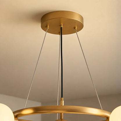 Żyrandol komorowy LOFT, 5x G9, białe złoto, metal, regulowana wysokość, nowoczesny - 05_LC802-5GD.png