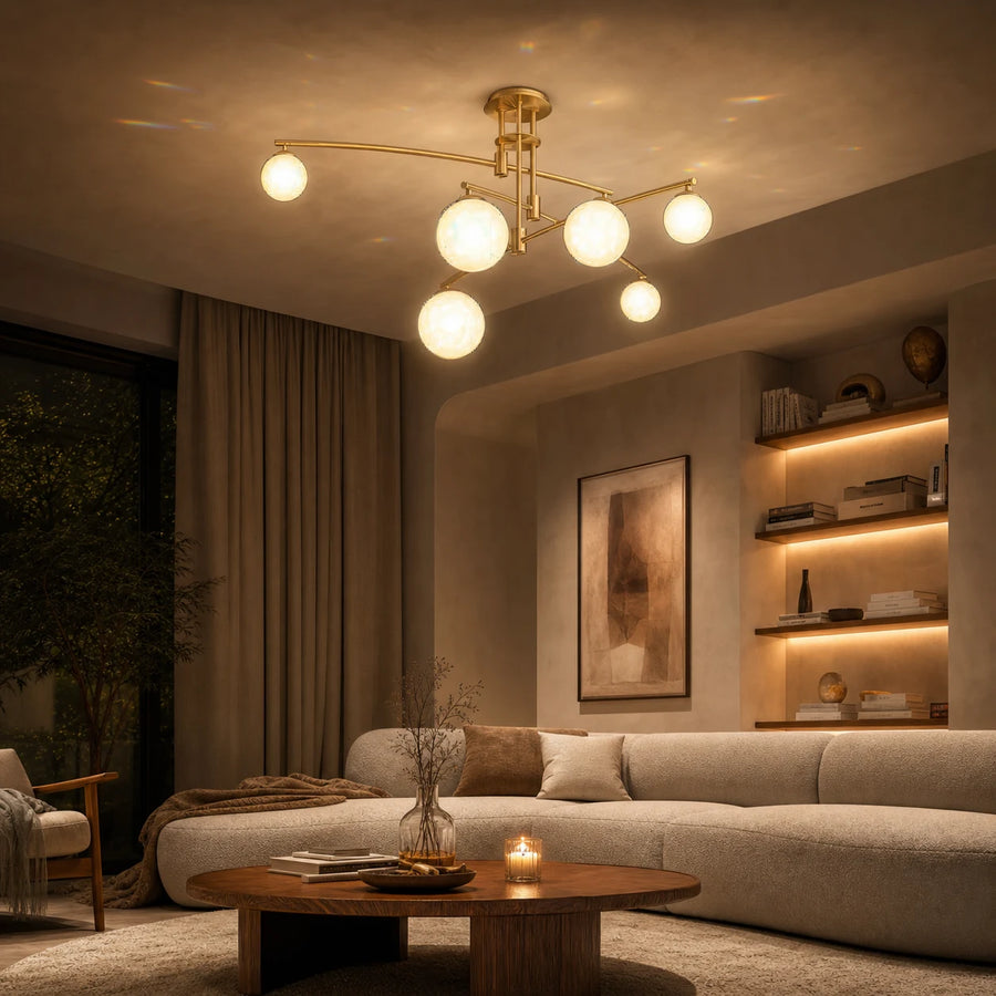 Żyrandol z okrągłym kloszem, kopuła PENTHOUSE, 6x G9, złoto, metal - 06_LC825GD.png