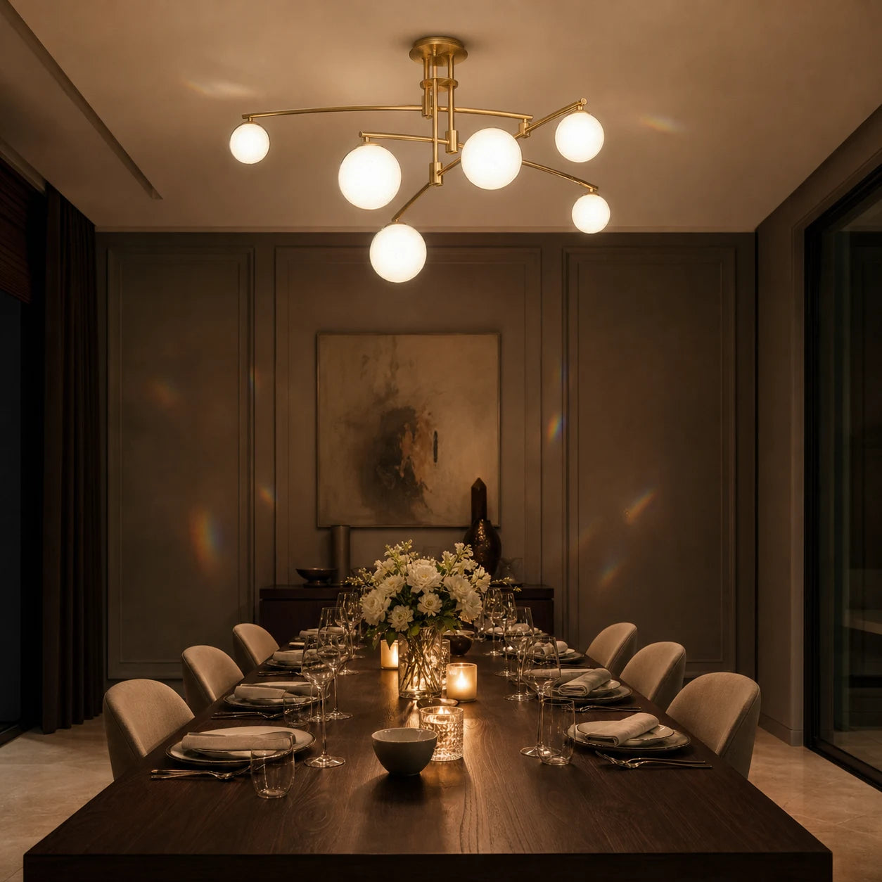 Żyrandol z okrągłym kloszem, kopuła PENTHOUSE, 6x G9, złoto, metal - 07_LC825GD.png