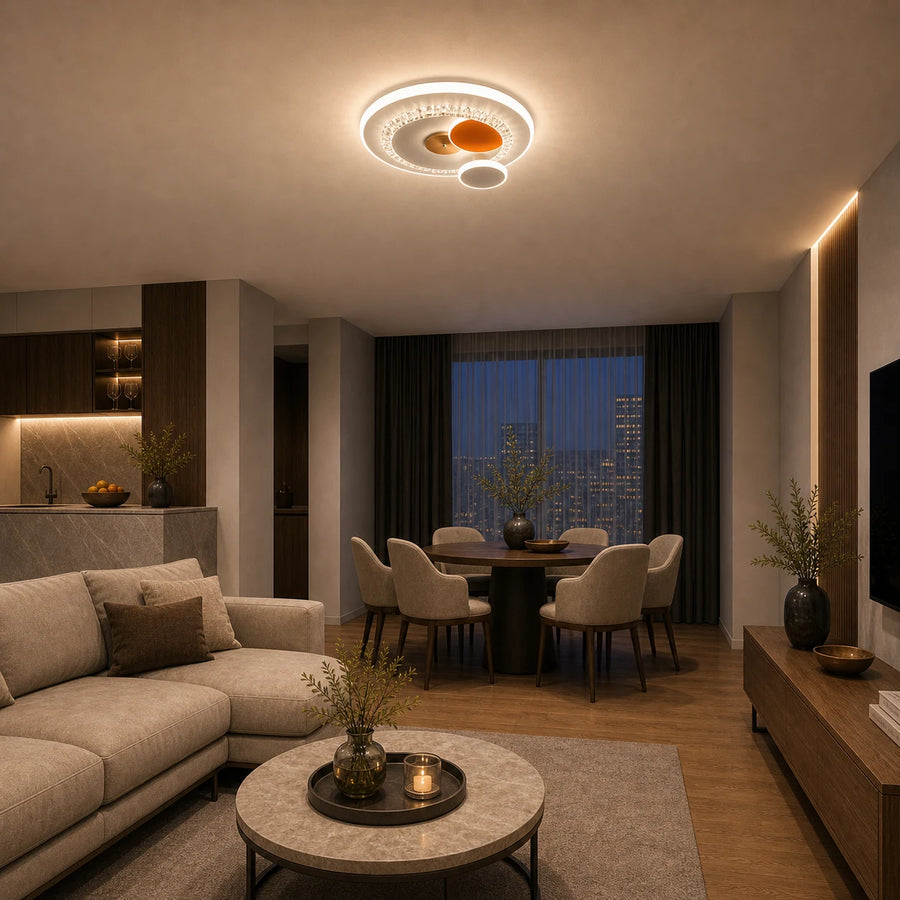 Żyrandol LED z kryształem HELIOX, 40W, 4 koła, światło zimne/ciepłe/neutralne, biały - 07_LL653-300OR.png