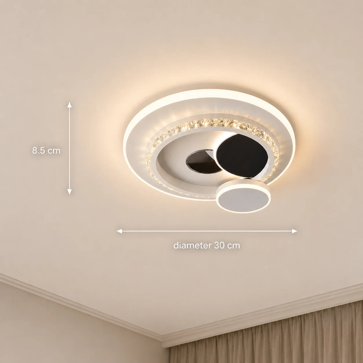 Żyrandol LED z kryształem HELIOX, 37W, 4 koła, światło zimne/ciepłe/neutralne, czarny - 09_LL653-300BK.png