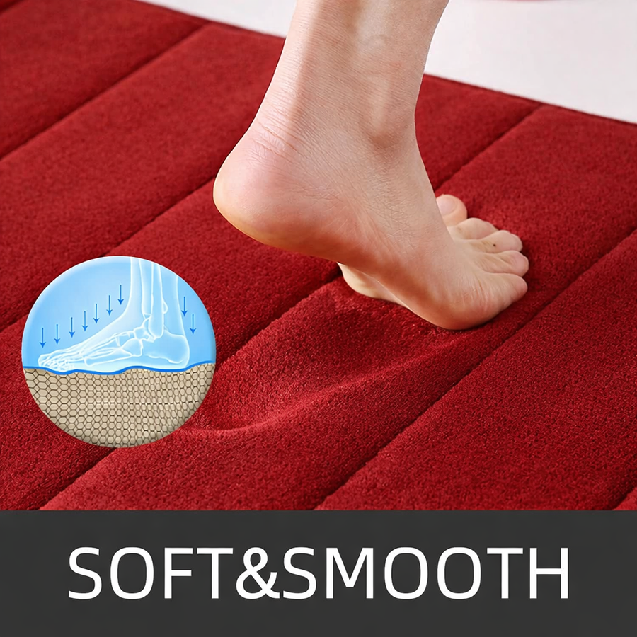 Zestaw 3 mat do kąpieli, 50x40 cm, niebieski, antypoślizgowy