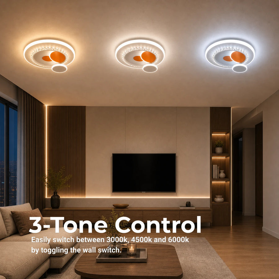 Żyrandol LED z kryształem HELIOX, 40W, 4 koła, światło zimne/ciepłe/neutralne, biały - 10_LL653-300OR.png