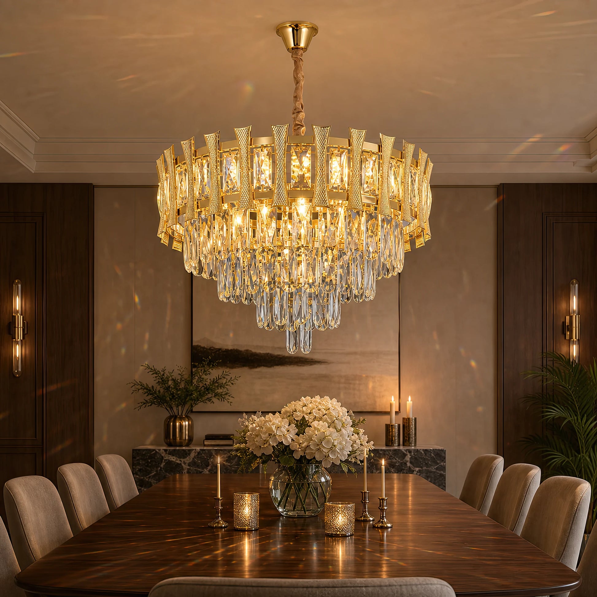 Żyrandol kryształowy HAMPTON Elegance 8x E14, średnica 49cm, błyszczące złoto, regulowana wysokość - 12_CC8926-500GDT.png