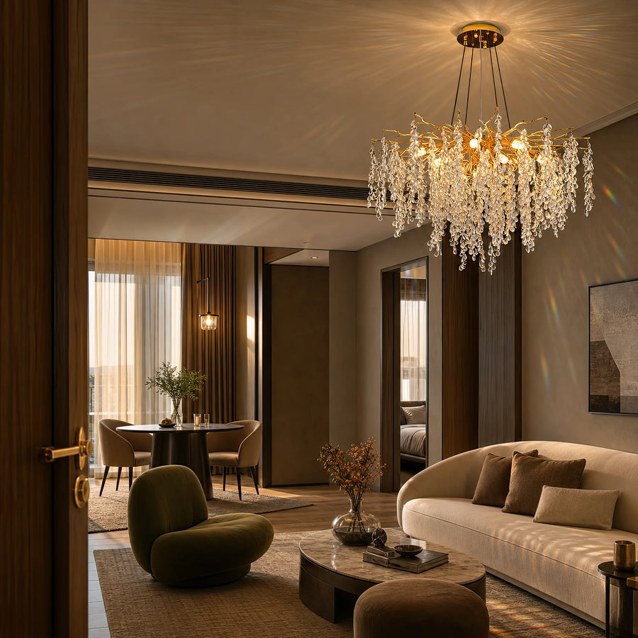 Candelabru Cristal WALTZ Cascade, 9x G9, Auriu, 80cm, Inaltime Reglabila - 15_CC331-80.png