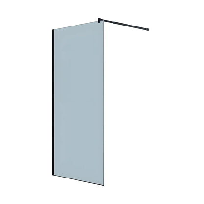 Paravan duș Walk-In 90x195 cm, sticlă securizată 8 mm, gri, profil metalic rezistent