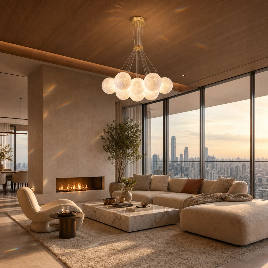 Żyrandol MODERN LOFT Bagliore, kula, 9xE27, regulowana wysokość, złoty - 20_LC816-9GD.png