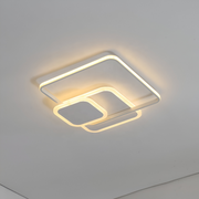 Żyrandol LED z pilotem ANEMONA 75W, 3 kwadraty, światło zimne/ciepłe/neutralne, ściemnialny, biały