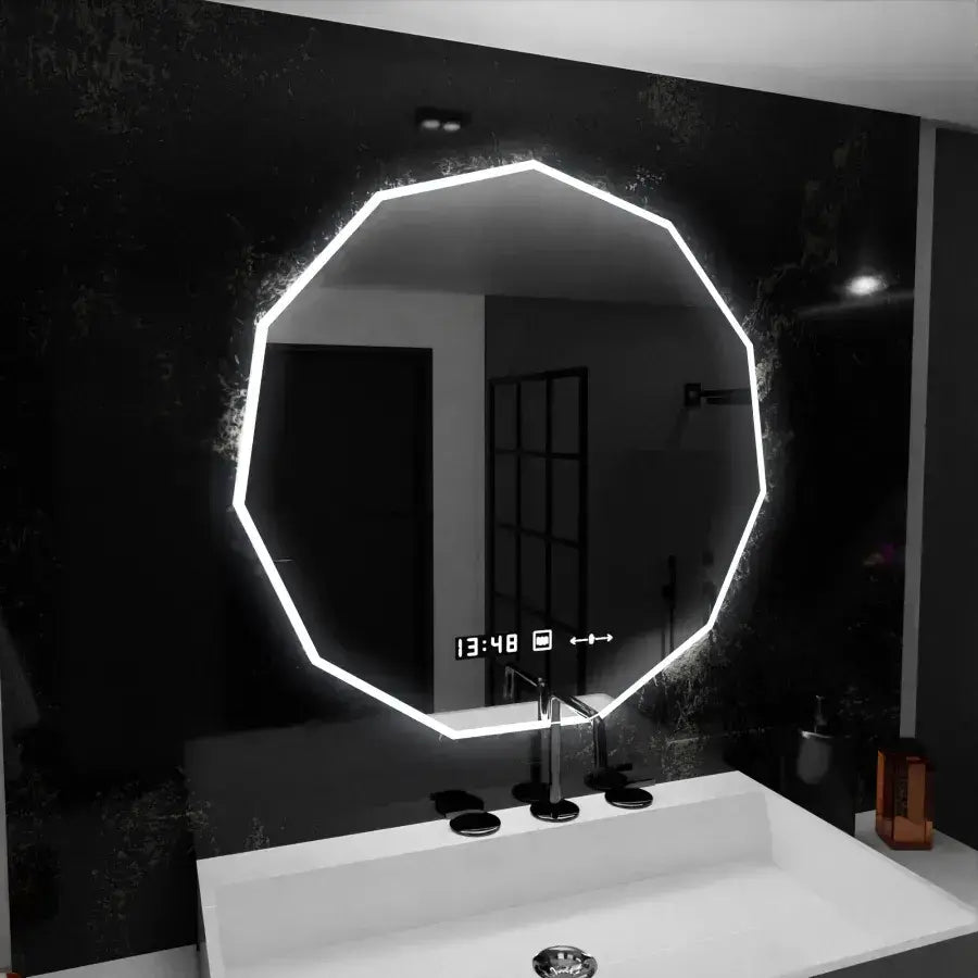 LUD LED Polygon 70 cm Judith Motionllow Morkellow System rozmrażający zegar i delikatny termometr