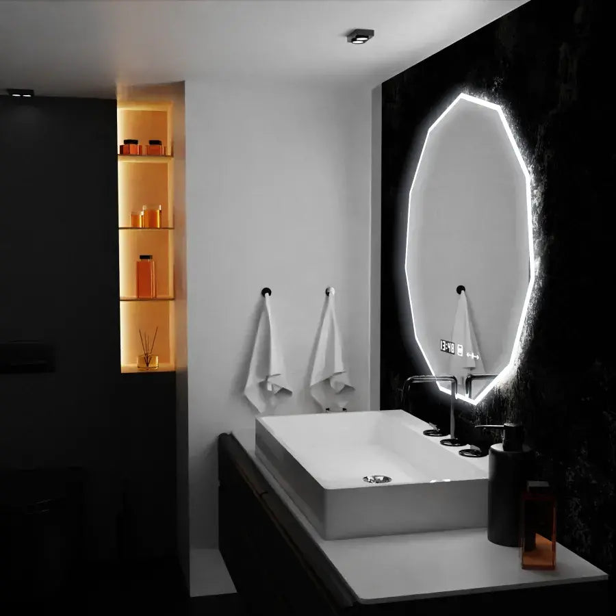 LUD LED Polygon 70 cm Judith Motionllow Morkellow System rozmrażający zegar i delikatny termometr