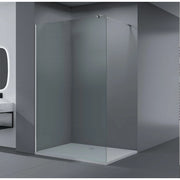 Paravan duș Walk-In 100x195 cm, sticlă securizată 8 mm, satin, profil metalic rezistent