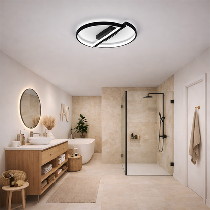 Żyrandol LED z pilotem VECTOR ARCUS 52W, 2 elementy, światło zimne/ciepłe/neutralne, możliwość przyciemniania, czarny