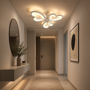 Żyrandol LED BLOSSOM 43 W z pilotem, 3 płatki, światło zimne/ciepłe/neutralne, ściemnialny, biały