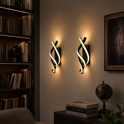 Aplica LED Reid 13W, Lumina Rece/Calda/Neutra, Negru Aplice de Interior Default Title Alessandro Design