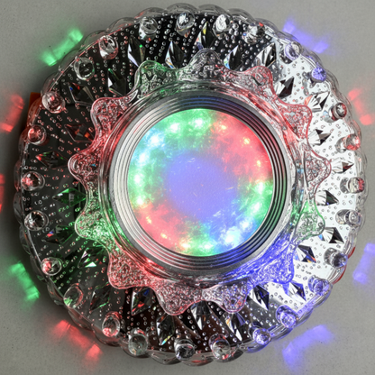 ORBITA LED Spot, 5W, Okrągły, Zimne Światło + RGB, Biały, Żywiczny i Szklany Spot LED Domyślny Tytuł Alessandro Design
