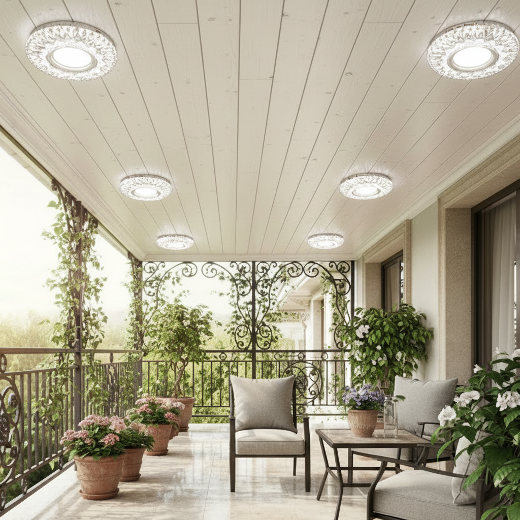 ORBITA LED Spot, 5W, Okrągły, Zimne Światło + RGB, Biały, Żywiczny i Szklany Spot LED Domyślny Tytuł Alessandro Design