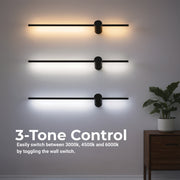 Angelique LED Kinkiet 24W Czarny Biały