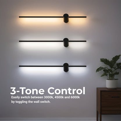 Angelique LED Kinkiet 24W Czarny Biały