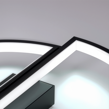 Żyrandol LED z pilotem VECTOR ARCUS 52W, 2 elementy, światło zimne/ciepłe/neutralne, możliwość przyciemniania, czarny