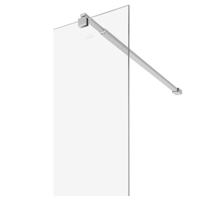 Paravan duș Walk-In 120x195 cm, sticlă securizată 8 mm, transparentă, profil metalic rezistent