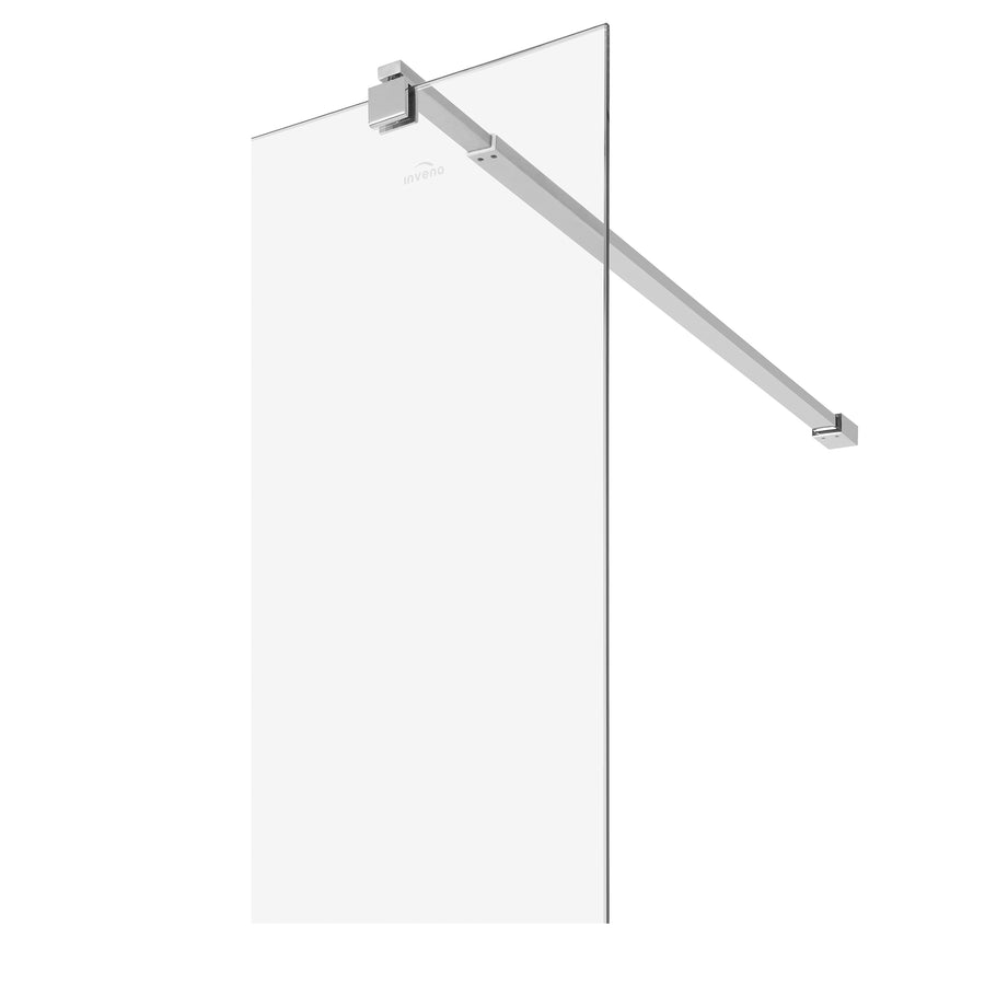 Paravan duș Walk-In 120x195 cm, sticlă securizată 8 mm, transparentă, profil metalic rezistent