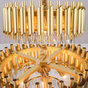 VERSAILLES Nobile Kryształowy Żyrandol 5xE14, Średnica 40cm, Złoty, Regulowana Wysokość