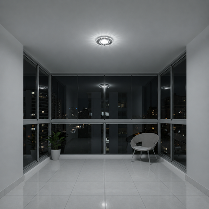 ORBITA LED Spot, 5W, Okrągły, Zimne Światło + RGB, Biały, Żywiczny i Szklany Spot LED Domyślny Tytuł Alessandro Design