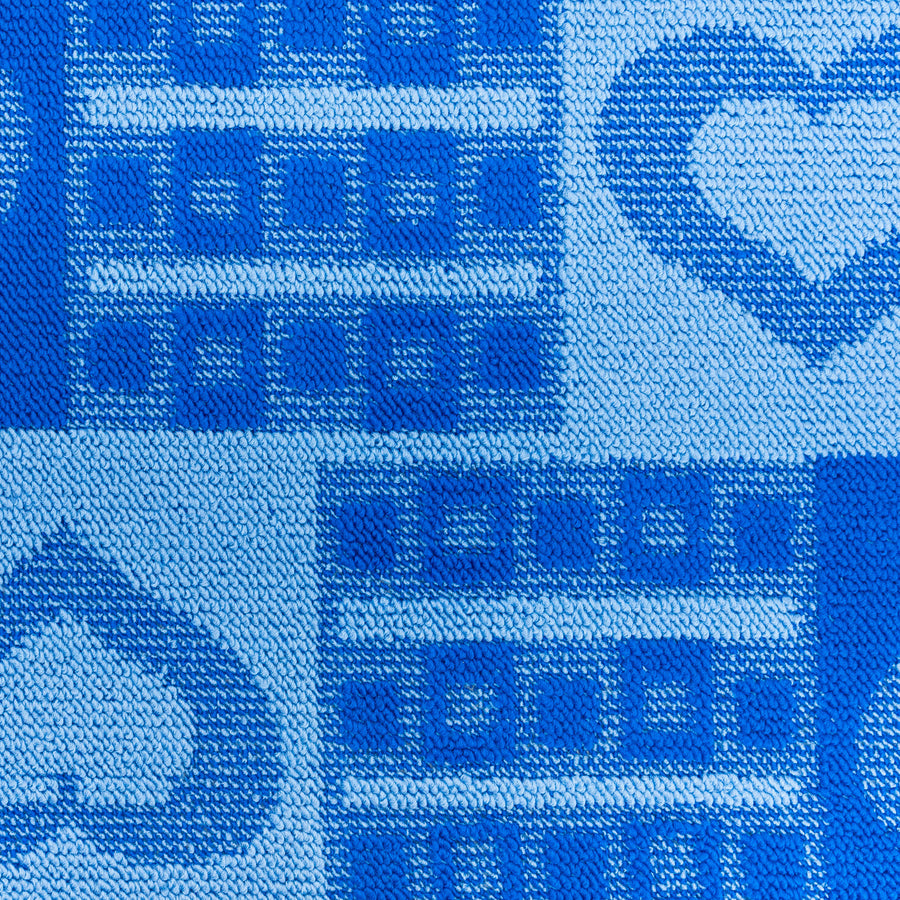 Set 3 Covorase de Baie, 50x40 cm, Albastru, Antiderapant