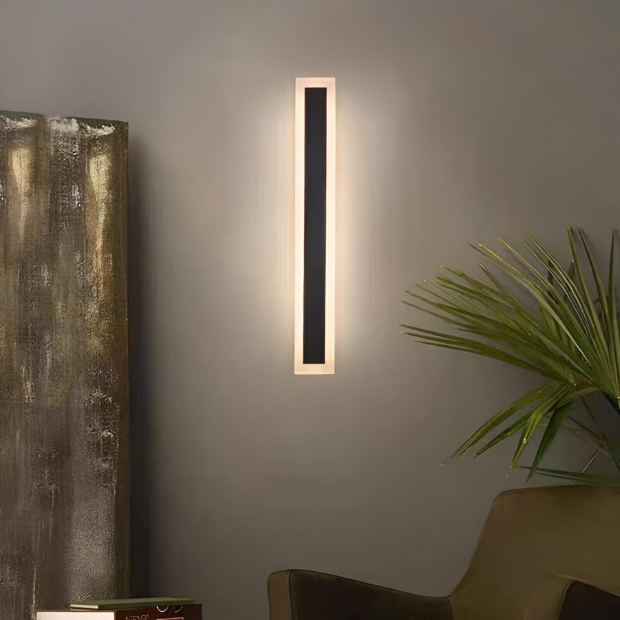 Kinkiet zewnętrzny LED Mack, długość 30 cm, 4 W, IP65, metalowy, liniowy, czarny 