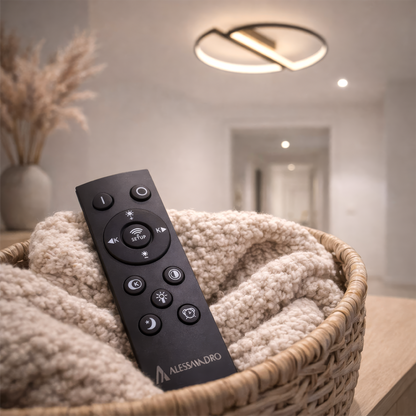 Żyrandol LED z pilotem VECTOR ARCUS 52W, 2 elementy, światło zimne/ciepłe/neutralne, możliwość przyciemniania, czarny