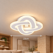 Żyrandol LED CRINELLA 45W, średnica 23cm, światło zimne/ciepłe/neutralne, biały