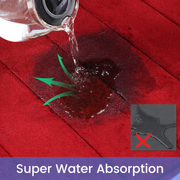 Zestaw 3 mat do kąpieli, 50x40 cm, niebieski, antypoślizgowy