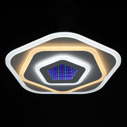 Żyrandol LED NEXA 3D 40W, średnica 23cm, światło zimne/ciepłe/neutralne, biały