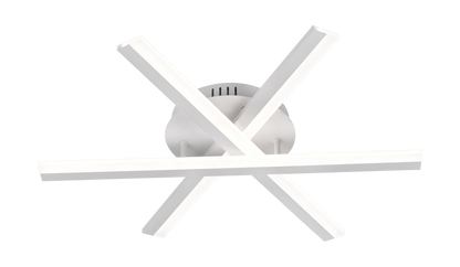 Żyrandol LED z pilotem ZOE, 40 W, światło zimne/ciepłe/neutralne, ściemnialny, biały
