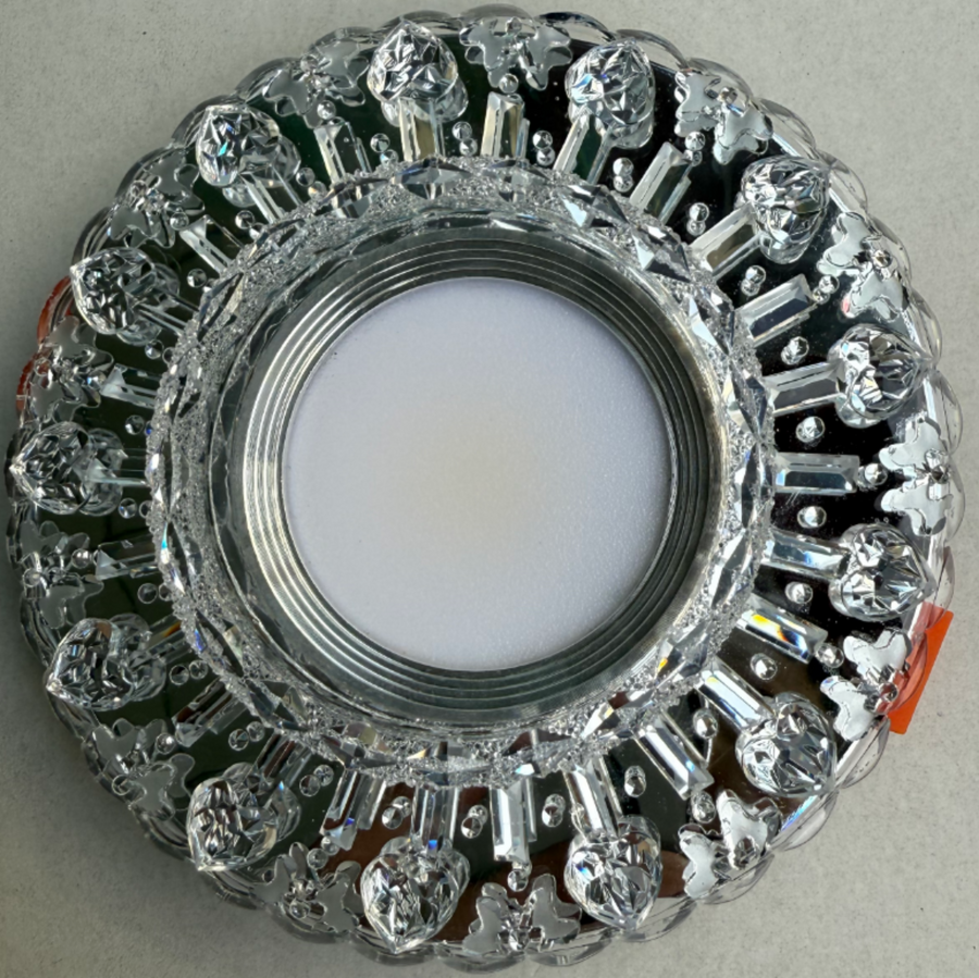 ORBITA LED Spot, 5W, Okrągły, Zimne Światło + RGB, Biały, Żywiczny i Szklany Spot LED Domyślny Tytuł Alessandro Design