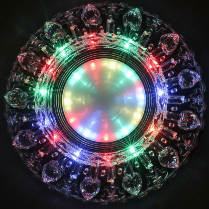 ORBITA LED Spot, 5W, Okrągły, Zimne Światło + RGB, Biały, Żywiczny i Szklany Spot LED Domyślny Tytuł Alessandro Design