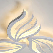 Żyrandol LED SAKURA 37W z pilotem, 3 płatki, światło zimne/ciepłe/neutralne, ściemnialny, biały 