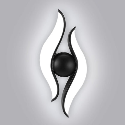 Kinkiet LED do użytku zewnętrznego i wewnętrznego, 4 źródła x 1W, IP65, ABS, Czarny, 3000K